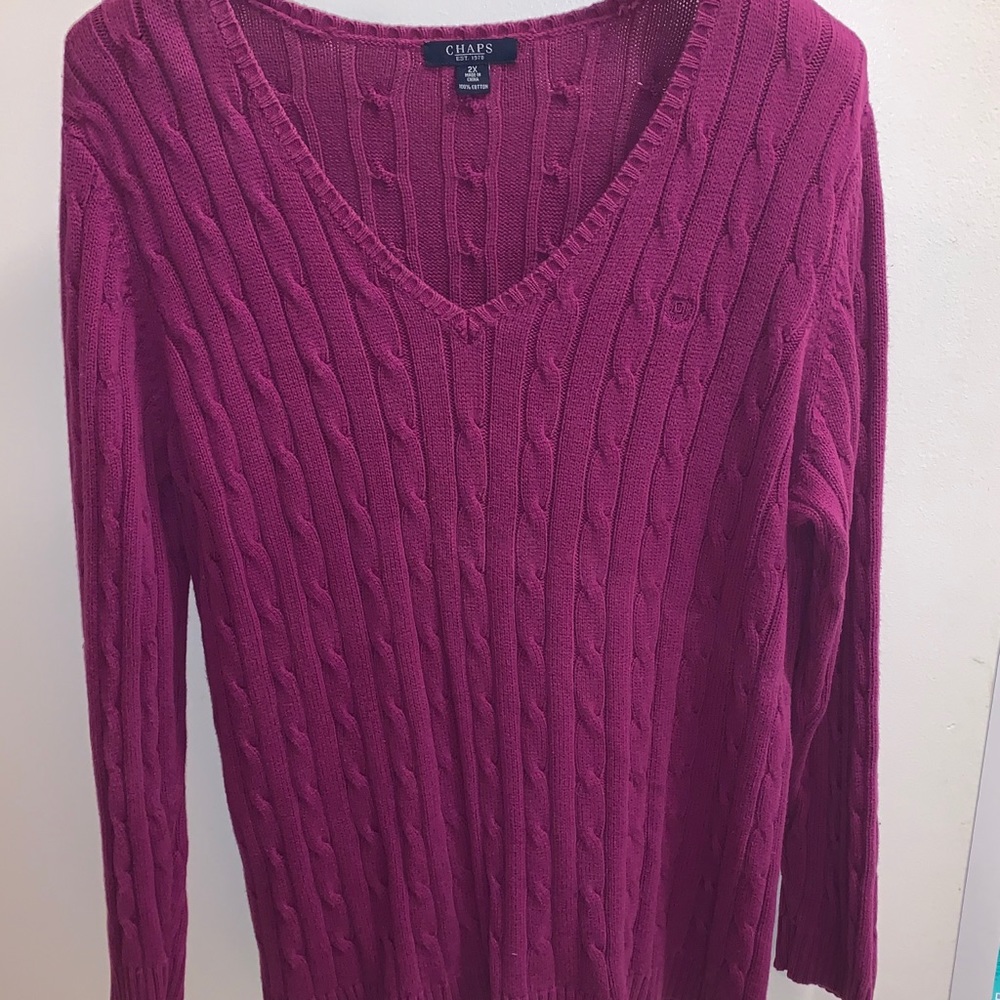 Chaps sweater 2x